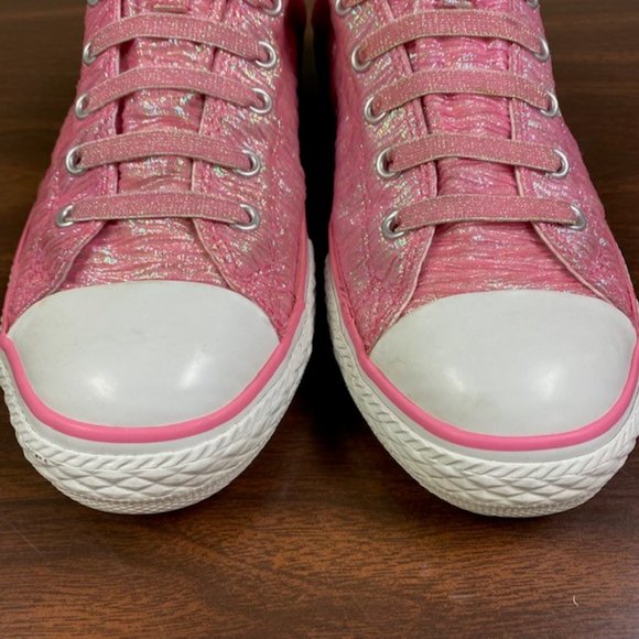 Converse All Star Chuck Taylor Low Top Shimmer‎ Sneakers, size J 5.5, W 7, EU 38 - Picture 3 of 13